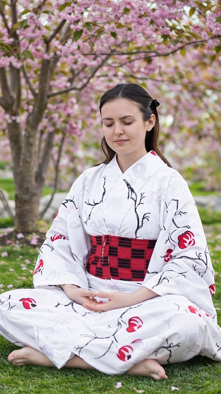 Медитация под цветущей сакурой