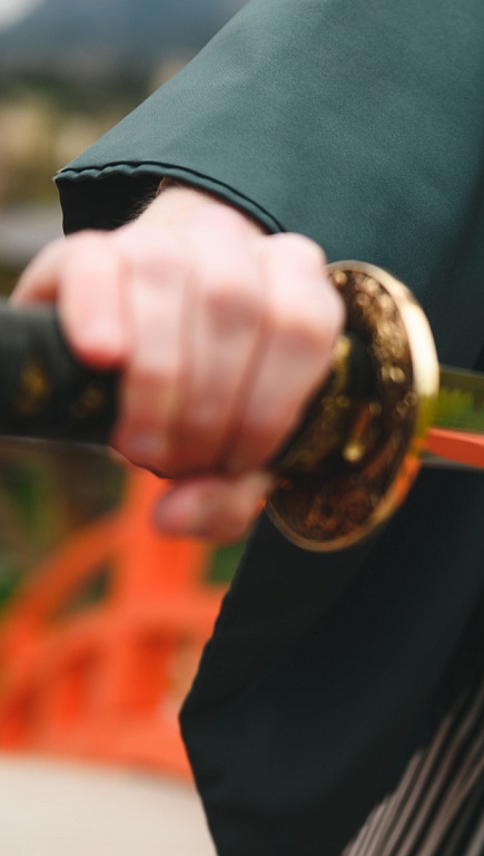 Любование японским мечом